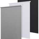 Blackout Roller Shades Blinds Cordless for Windows Without Tools and Drill, Thermal Insulated Free-Stop Blinds, UV Protection Fabric for Living Room, Easy to Install (23" W x 72" H, Grey)