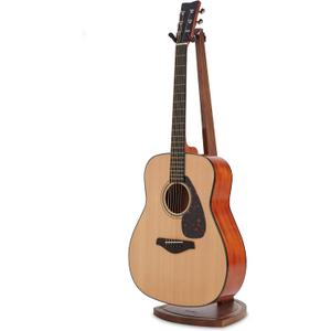 Guitar Stand, Acoustic Guitar Stand Floor, Black Walnut Wood Guitar Stand, Single Guitar Holder Stand for Electric Guitar, Banjo, Mandolin, Hanging Guitar Stands for Home Decor Studio Display