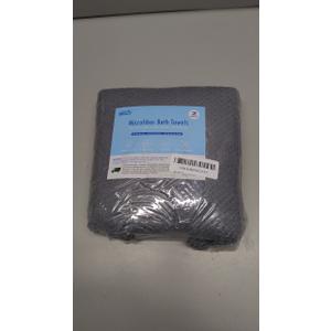 HOMEXCEL Grey Bath Towels 2 Pack, Microfiber Bathroom Towel, Super Soft Highly Absorbent Bath Towel Set, Quick Drying Towels for Sport, Yoga, SPA, Fitness