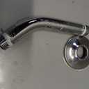 Westbrass D301-1-05 1/2" IPS x 8" Wall Mount Shower Arm with Sure Grip Flange, Polished Nickel