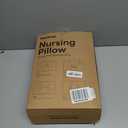 Momcozy CozyPro Nursing Pillow - All Around Lumbar & Arm Support - Safety Guard, Firm & Springy Memory Foam-Stable, Ergonomic Support, Easier Breastfeeding, Wider Cushion, Adjustable, Removable Cover