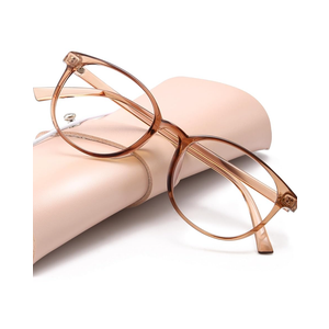 miyya Blue Light Blocking Glasses Women, Fashion Round Transparent Anti Blue Light Glasses with Anti Eyestrain & UV Glare