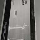 FAHKNS Matte Black Freestanding Bathtub Faucet Bathtub Filler Floor Standing Bathtub Faucet Single Handle Brass Faucet High Flow Shower Faucet with Hand Shower, Rust-proof Surface