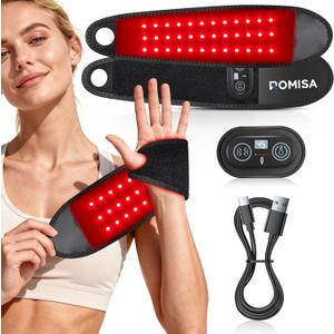 Red Light Therapy for Hand, Near Infrared Light Therapy Wrist Brace & Red Light Therapy Wrist Wrap Pad for Faster Recovery