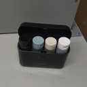 HUITAI Travel Bottles with Case, 4x2oz TSA Approved, Leak-Proof, Press to Unlock, Compact & Portable Travel Toiletries (Black)