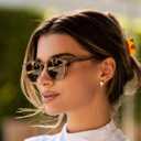 WearMe Pro Round Polarized Sunglasses for Women - Retro Classic UV400 Protection for Driving & Everyday Wear