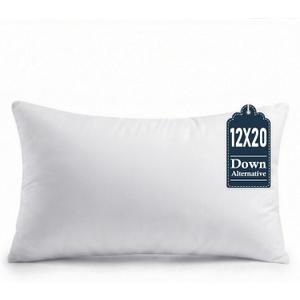 puredown 12x20 Throw Pillow Inserts Set of 1 Supportive & Fluffy Down Alternative Pillow Forms for Couch, Sofa & Bed, Indoor Decorative Cushion Stuffer