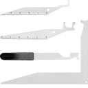 Emergency Tool Multi-Purpose Kit for Authorized Responders 4 PCS High-Strength Spring Steel Hand Tools for Firefighter Training,First Responder Preparedness,Industrial Emergency Use,Rapid Deployment