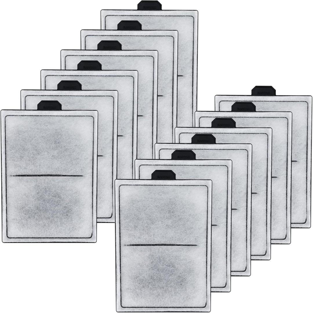 HiTauing 12 Packs PF-L Carbon Cartridges for PF20, PF30, PF40 and PF75 Power Filters