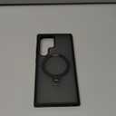 TORRAS 360 Spin Magnetic Stand for Samsung Galaxy S24 Ultra Case [Fit for Magsafe] Military Grade Shockproof Slim Protective S24 Ultra Case with Kickstand & Ring Holder, Ostand 360 Spin, Black