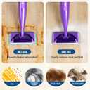 Microfiber Mop Pads Compatible with WetJet, Reusable Wet and Dry Replacement Pads Swiffer Wet Pads for All Floor Types Cleaning (8 Pack)