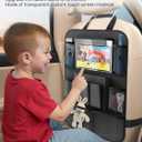 New Fi Backseat Car Organizer(20 Storage Pockets),Come with Free 1 Seat Net and 2 Headrest Hook, Touch Screen Tablet Holder, Divider for Driving Safely Children & Pets, Car Organizer (black)