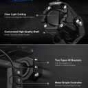 NOVSIGHT LED Pods Lights Driving Lights - 2'' with 8 Light Modes 2 Kinds Brackets, Waterproof Off Road LED Light Pod for Motorcycle Truck ATV UTV 5 Years Service (2 Inch White/Amber Driving Beam)