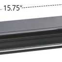 AHDECOR Black Floating Shelves, Modern Wall-Mounted Shelves for Home Decor and Storage in Bedroom, Kitchen, Livingroom and Office, Set of 2