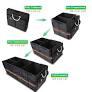 LI LIBZAKI Trunk Organizer Cargo Organizer Trunk Storage Waterproof Collapsible Durable Multi Compartments((Oversize,Black)
