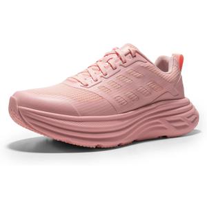 NORTIV 8 Women's Walking Shoes Cushion Running Tennis Shoes ActiveFloat Non-Slip Comfortable Breathable Workout Gym Sports Athletic Fashion Sneakers (7, Pink)