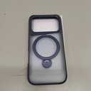 Designed for iPhone 17 Pro Case, with 360 Magnetic Stand [Compatible with MagSafe] [Military Drop Protection] Shockproof Translucent Matte Case for 17 Pro 6.3 Inch, Deep Blue