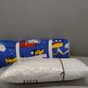 Primlect Thickened Toddler Nap Mat with Removable Pillow and Minky Blanket, Extra Large 55''x35'' Sleeping Bag, Washable, Roll up, Perfect for Daycare, Preschool, Kindergarten, Boys and Girls Blue Car