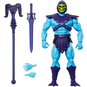 Masters of the Universe Masterverse Skeletor Vintage Collection 18 cm Action Figure with Accessories Sword and Staff - Blue and Purple