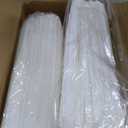 Hoolerry 2000 Pcs Plastic Straws Disposable Individually Wrapped Drinking Straight Long Straws, 0.24" Wide, for Hot and Cold Beverages (8 Inch)