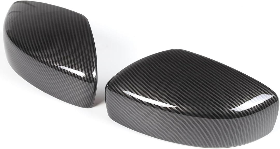 Door Rear View Mirror Cover Compatible with Infiniti G37 2008-2013/G25 Q40 Q60, Side Rear View Mirror Outside Housing Wing Mirror Trim Cover Cap Accessories (carbon fiber pattern)