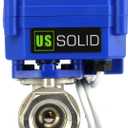 U.S. Solid Motorized Ball Valve- 1/2" Stainless Steel Ball Valve with Full Port, 9-24V DC and 2 Wire Reverse Polarity Normally Closed
