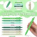 Sayglossy 50 Pcs Baby Shower Multi Color Ballpoint Pens Favors Bulk Ballpoint Pen with Black Ink Retractable Writing Pens for Favors Party Guests(Green Series,Sweet Baby)
