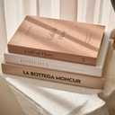 Faux Books for Decoration Coffee Table Books set of 3 Decorative Books Neutral Room Decor Aesthetic Shelf Decor Beige White Earth Tones Real Blank Pages Removable Covers Home Dcor Accents