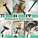 Steam Cleaner, Portable Steamer for Cleaning with 16pcs Accessories, 6-Level Adjustable and 15s Heat-Up, Handheld Steam Cleaner for Home, Tile, Dirt, Grout, Grease, Car Detailing