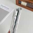 Yeddabox for iPhone 15 Pro Case Cute Wavy Polka Dot Phone Case Soft TPU Slim Shockproof Phone Cover for Women Girls, White