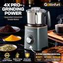 Upgraded Electric Spice Grinder, 800g Electric Grain Mill Grinder Coffee Herb Grinder with Powerful Motor, Stainless Steel Blades & Detachable Bowl, Flour Mill for Spices, Nuts, Grains, Coffee Beans