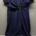 Wedding Guest Dresses for Women Have Pockets Cocktail Dress Ruffle Sleeve A Line Evening Party Formal Dresses for Women, Size: XL