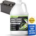 FORTIVO Battery Restorer and Desulfator for Lead Acid Battery - Prolong Life & Boost Charge Capacity, Battery Acid Refill and Additive for Golf Cart, RVs, Bikes, ATVs, Car Battery 64oz