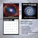 2 x 2026 Calendar, 2026 Wall Calendar, Space Wall Calendar 2026. Jan. 2026 - Dec. 2026, 12" x 24" (Open), 12-Month Calendar with Large Blocks, Thick Paper, Hanging Holes, Ample Writing Space