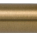 Ivilon Drapery Window Curtain Rod - End Cap Style Design 1 Inch Pole. 48 to 86 Inch Color Warm Gold