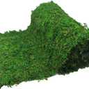 FAICOIA Moss Table Runner Green Moss Roll for Fairy Gardens Wedding Woodland Table Decor Dried Moss for Crafts 16" x 118" Preserved Moss Mat Moss Carpet for Green Moss Grass Wall 40 x 300cm