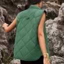 SENSERISE Womens Puffer Vest Quilted Vests Oversized Lightweight Outerwear Puffy Padded Jacket Winter Fall Outfits (XXL)