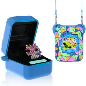 Silicone Case for Bitzee Magicals Digital Pet, Skin Sleeve for Bitzee Magicals Interactive Digital Pet Protective for Girls & Boys with Lanyard (Blue)