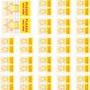 1250 Pcs Sign and Date Flags Here Tabs Initial Stickers for Office Notebook Annotating Books Notary Books, 1 Inch(Yellow,Please Sign Here)