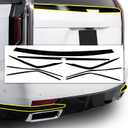 BOGAR TECH DESIGNS for Cadillac Escalade 2021-2024 Rear Chrome Delete  Precut Vinyl Trim Overlay, Gloss Black Blackout Look