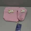 YOOLIFE Valentines Day Gifts for Kids Teen Girls Women | Initial Makeup Bag | Pink Cosmetic Bag Travel Bags | 11 12 13 14 15 16 Years Old Girl Gift Teacher Gift Teen Girl Gifts Trendy Stuff A