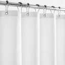 Felisa Short Waterproof Fabric Shower Curtain Liner with 3 Large Magnets,72 x 68 inches Hotel Quality & Soft Cloth Shower Curtain, Washable White Shower Curtain for Bathroom