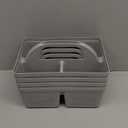 4 Pack Portable Shower Caddy, Integrated Handle, Reinforced Plastic, Organizer Storage Bathroom Supplies and Beauty Products, Cleaning Supplies, Shower Basket for Home, Dorm, Shelf and Cabinet (Grey)