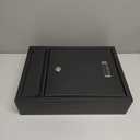 Mailboxes for Outside, Wall Mount Locking Mailbox, Security Mailbox with Lock Key and Three Sets 0-9 Mail Box Numbers, Large Capacity Steel Cover Metal Postbox for Outdoor, 13.8X 10.8X 3.25 Inch Black