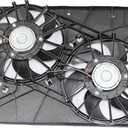 620-039 5137714AA Engine Radiator Dual Cooling Fan for Dodge Chrysler 300 Challenger Charger Base Magnum SRT8 SXT LX Signature 2005-2006 2007 2008 2009 2010 5137713AA 5174358AA CH3115132