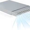 Floor Vent Extender for Under Furniture  Durable Metal Aluminum Alloy Extender, Heat-Resistant up to 570F, Adjustable 1632" Length, Stable, Improves Airflow for Sofa, Bed, Dresser, Bookcase