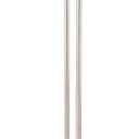 40 Inch Standing Towel Rack Double-T Shape Tall Bath Towel Sheet Holder with Marble Design Base for Bathroom Floor Next to Tub or Shower 2 Tier Towel Holder Stand Stainless Steel Brushed Nickel