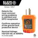 Klein Tools 80025 Outlet Tester Kit with GFCI Tester and Non-Contact Voltage Test Pen, 2-Piece