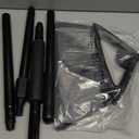 Eyliden Broom, Angle Broom with 57" Long Handle - Fit Heavy-Duty Cleaning, Also Works Well Fine Dust - Commercial Outdoor Indoor Sweeper for Courtyard, Sidewalk, Deck, Kitchen, Lobby, Garage, Black