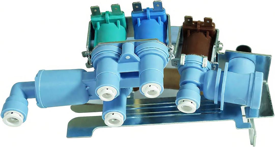 242253002 Refrigerator Water Inlet Valve Replacement  Compatible with Frigidaire, Kenmore, Maker, Ice Models  Replaces WR57X33326, 242102201  Fits Refrigerator Parts for Water Inlet Systems